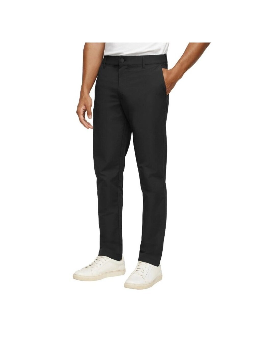 Banana Republic Men's 30x30 Black Flat Front Tech Pants 100% Polyester M1001